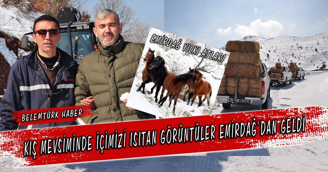Kış mevsiminde içimizi ısıtan görüntüler Emirdağ’dan geldi