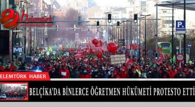 Belçika’da binlerce öğretmen hükümeti protesto etti