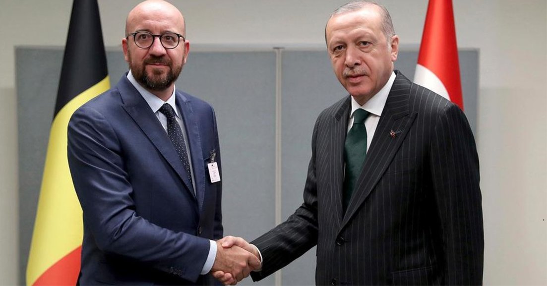 Cumhurbaşkanı Erdoğan, AB Konseyi Başkanı Michel ile görüştü