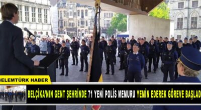 Belçika’nın Gent şehrinde 71 yeni polis memuru yemin ederek göreve başladı.