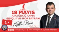 Emirdağ Bld. Bşk.  Koyuncu 19 Mayıs Gençlik ve Spor Bayramını  kutlayan mesaj yayınladı.