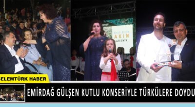 Emirdağ Gülşen Kutlu Konseriyle Türkülere Doydu