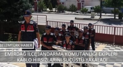 Emirdağ İlçe Jandarma Komutanlığı ekipleri kablo hırsızlarını suçüstü yakaladı.