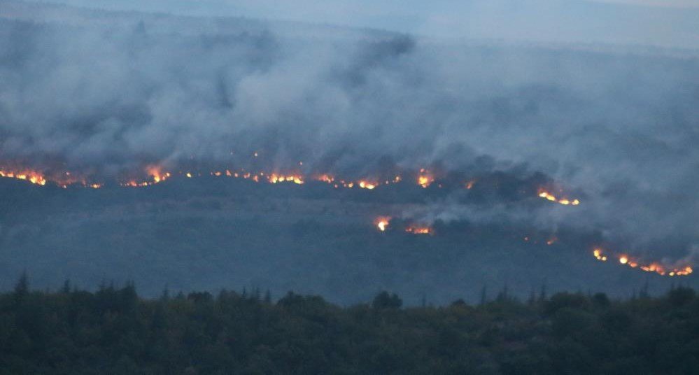 Bulgaristan’daki orman yangını Edirne’ye yaklaştı