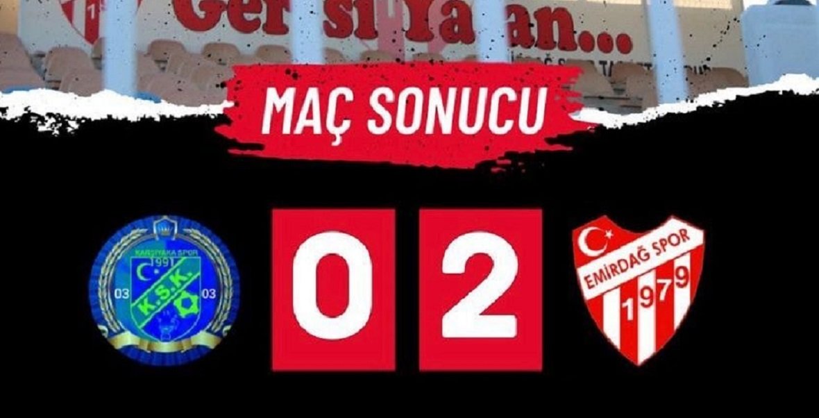 Emirdağspor deplasmanda karşılaştığı Karşıyaka’yı 2-0 yendi.