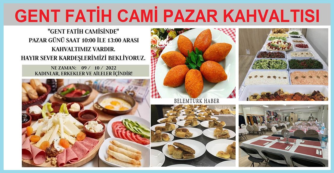 Gent Fatih Cami Kadın Kolları kahvaltı programı düzenliyor