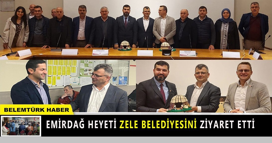 Emirdağ heyeti Zele Belediyesini ziyaret etti.