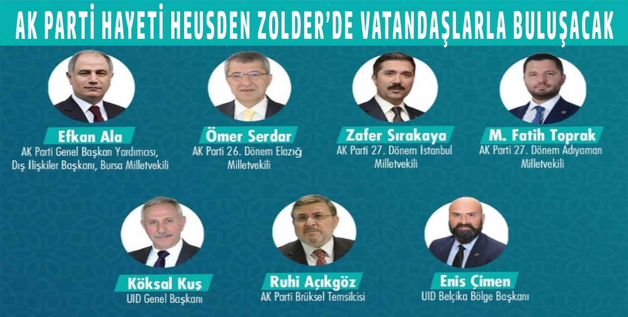 AK Parti Heyeti Heusden-Zolder’de Vatandaşlarla Buluşacak