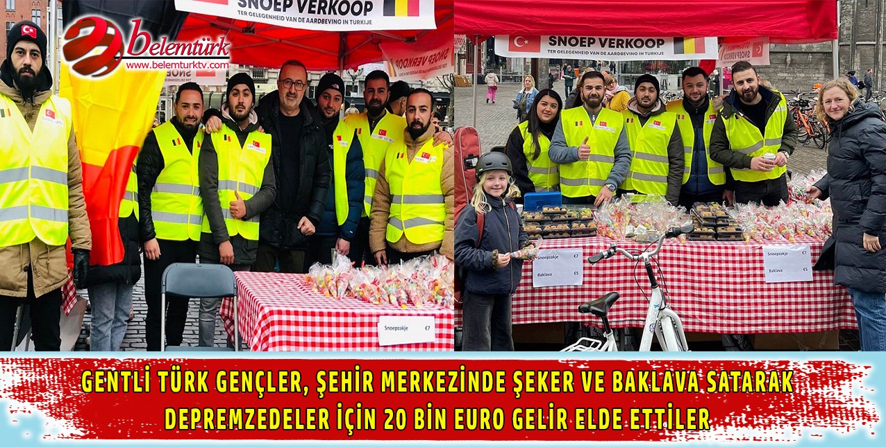 Gentli Türk gençleri depremzedeler için 20 bin euro gelir elde etti.