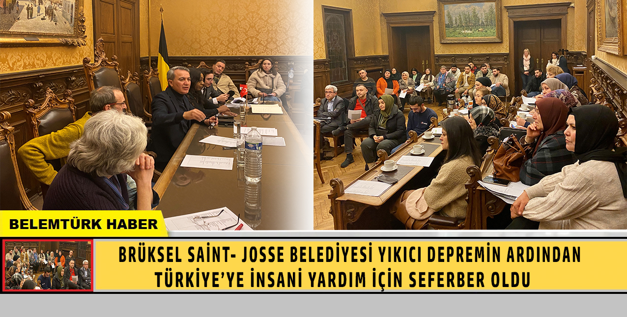Brüksel Saint-Josse belediyesi yıkıcı depremin ardından insani yardım sağlamak için seferber oldu