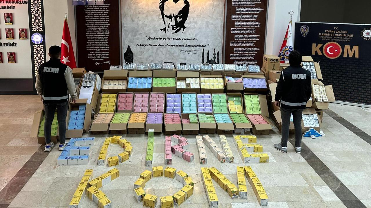 Kapıkule Sınır Kapısı’nda gümrük kaçağı ürünlere geçit verilmedi