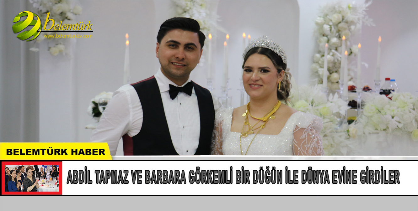 Belçika’da Abdil Tapmaz ve Barbara görkemli bir düğün ile dünya evine girdiler