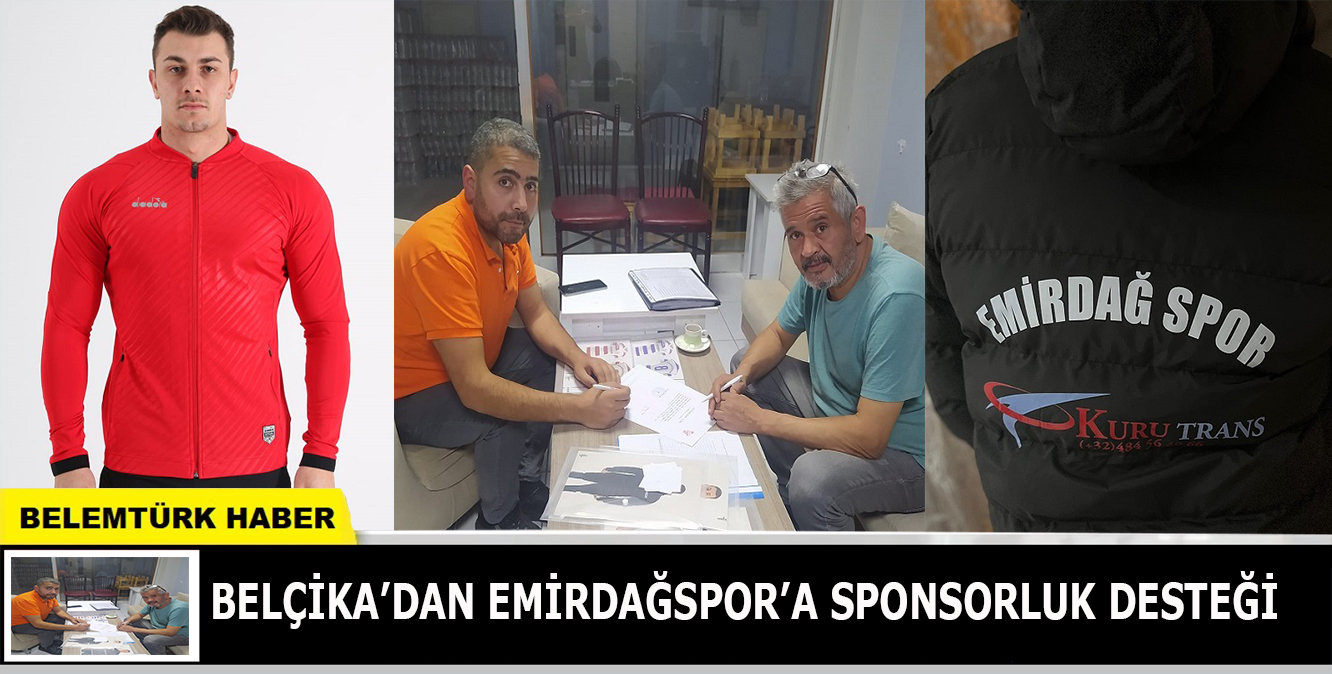 Belçika’dan Emirdağspor’a sponsorluk desteği