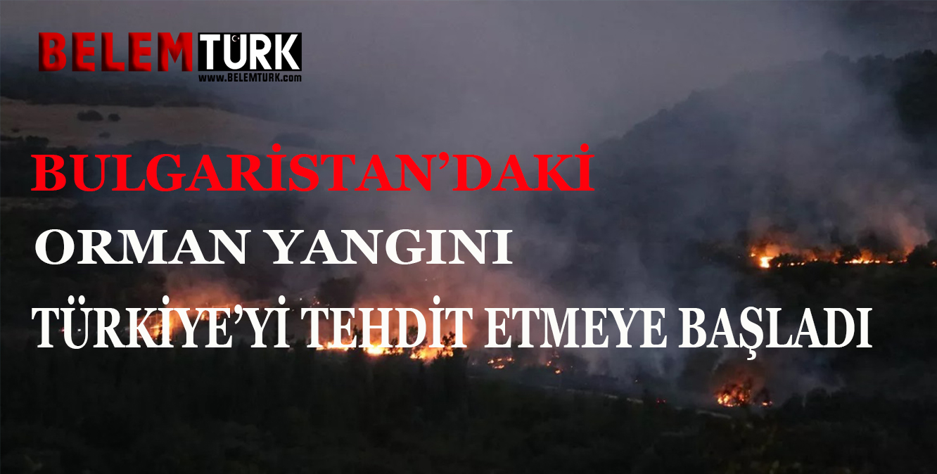 Bulgaristan’daki orman yangını Türkiye’yi tehdit etmeye başladı