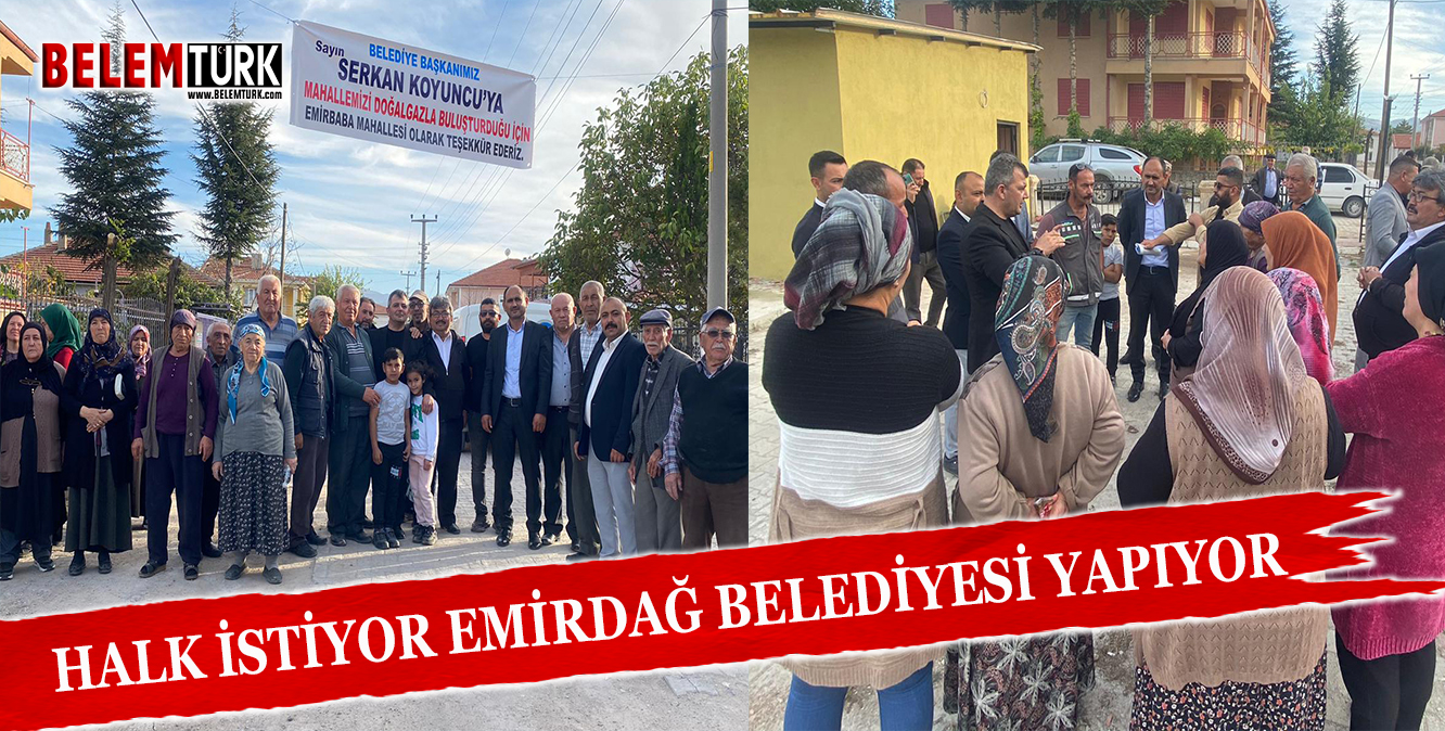 Halk istiyor Emirdağ belediyesi yapıyor