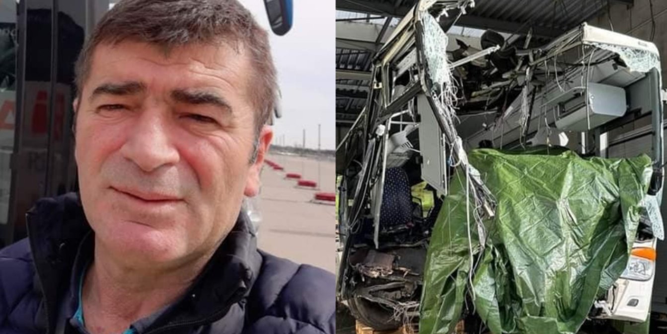 Gurbetçi otobüs şöförü trafik kazasında hayatını kaybetti