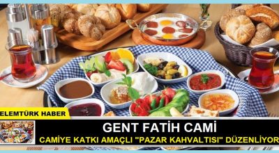 Belçika Gent Fatih Cami kahvaltı programı düzenliyor