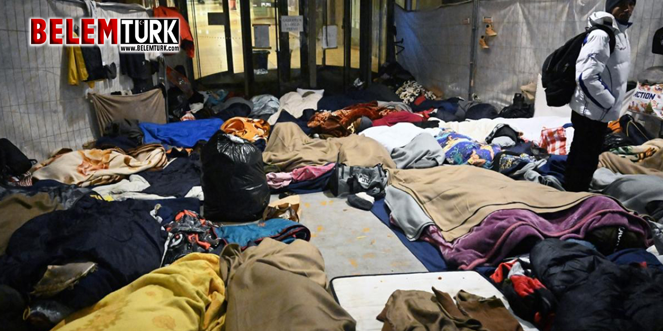 Belçika’da sığınmacılar dondurucu havada sokaklarda kalmaya devam ediyor