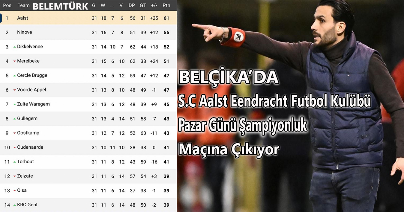 Belçika’da Türk yatırımcıların satın aldığı SC Aalst Eendracht futbol kulübü şampiyonluk maçına çıkıyor