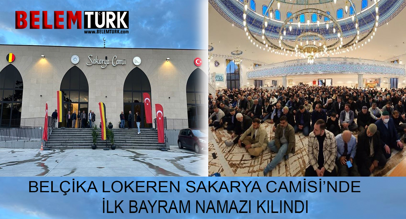 Belçika Lokeren Sakarya Cami’sinde ilk Bayram Namazı kılındı