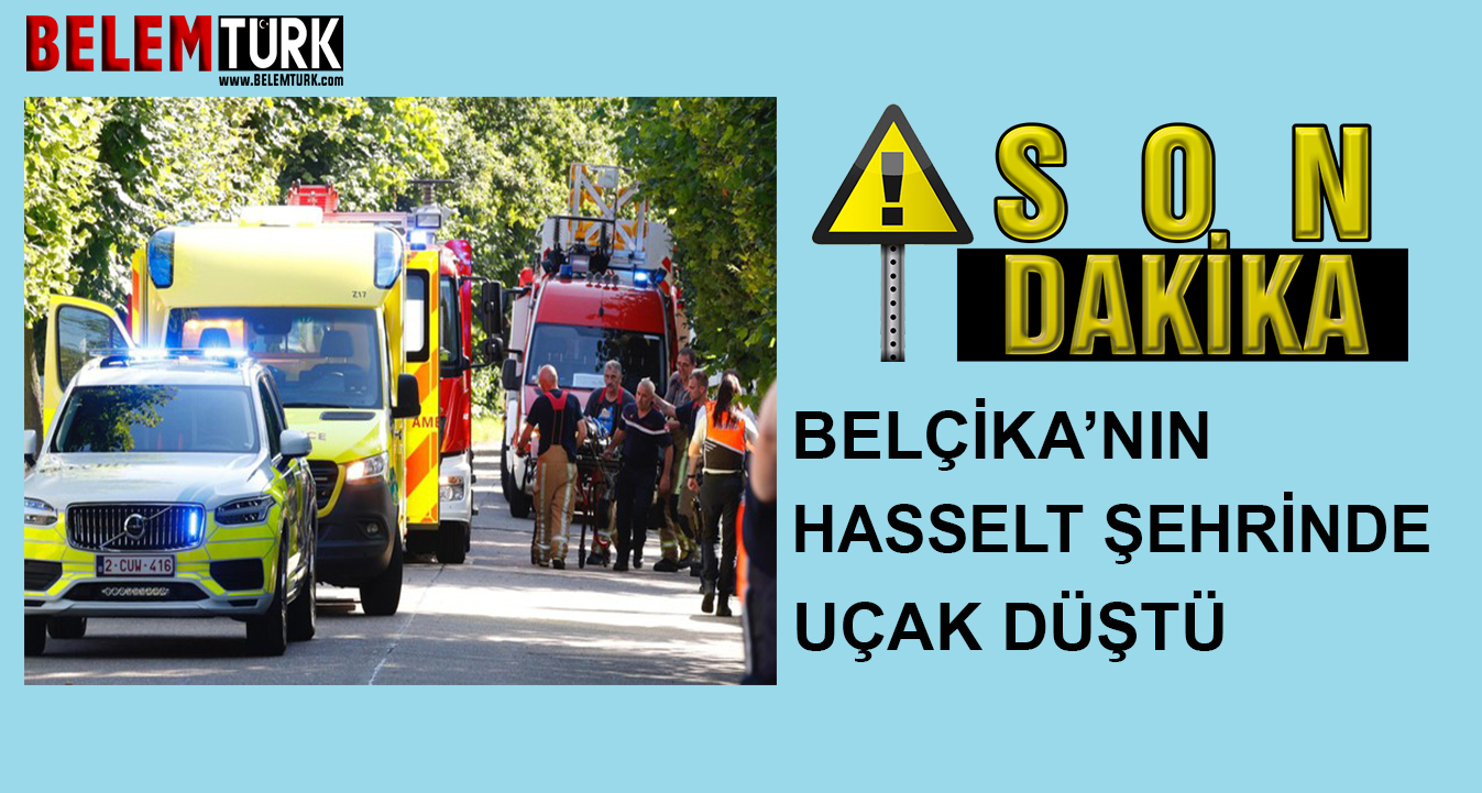 Belçika’nın Hasselt şehrinde uçak düştü