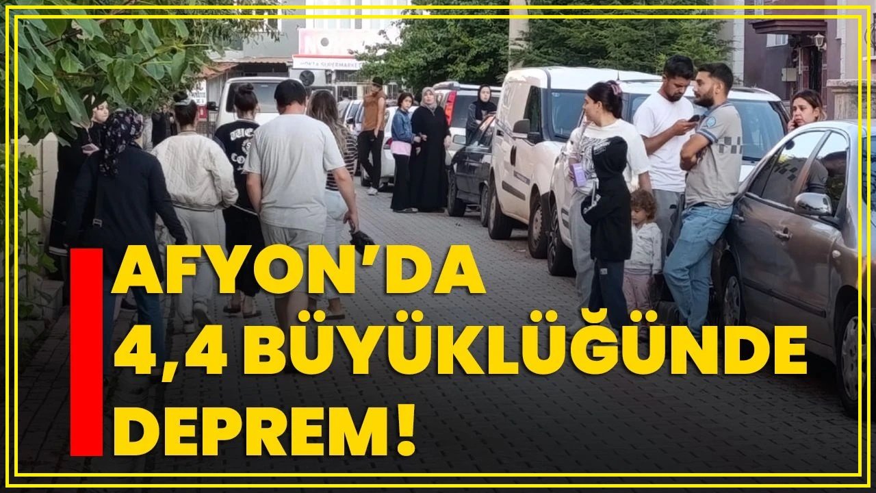Afyonkarahisar’da 4,4 büyüklüğünde deprem meydana geldi