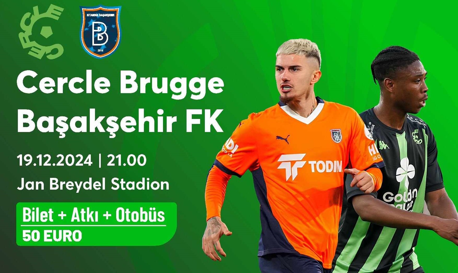 Belçika ekibi Cercle Brugge, RAMS Başakşehir’i konuk ediyor