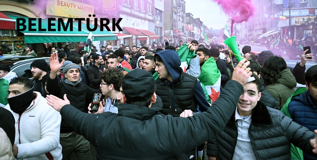 Belçika’daki Suriyeliler, Baas rejiminin devrilmesini kutladı