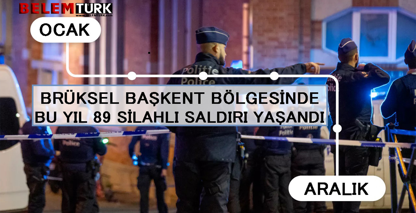 Brüksel Başkent Bölgesi’nde bu yıl 89 silahlı saldırı yaşandı