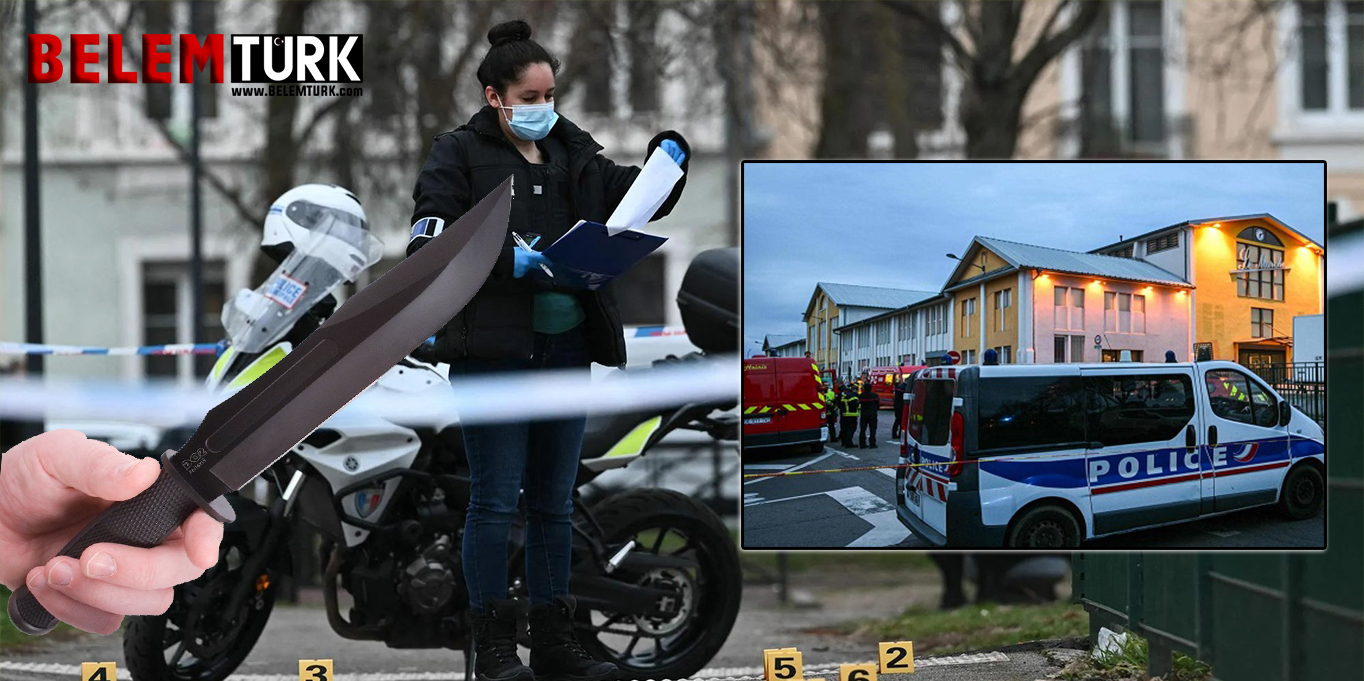 Fransa’daki bıçaklı saldırıda 1 kişi öldü ikisi ağır 5 polis yaralandı