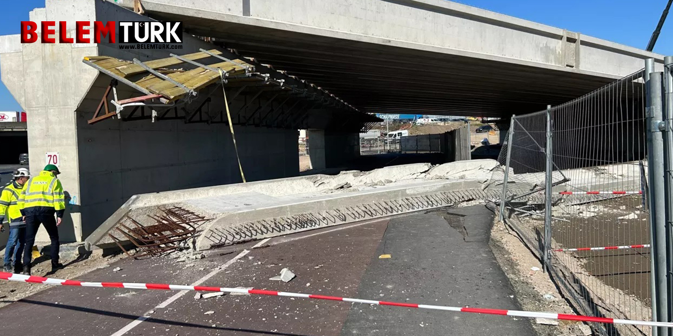 Belçika’nın Anvers şehrine bağlı Merksem’de yeni yapılan köprünün bir bölümü çöktü.