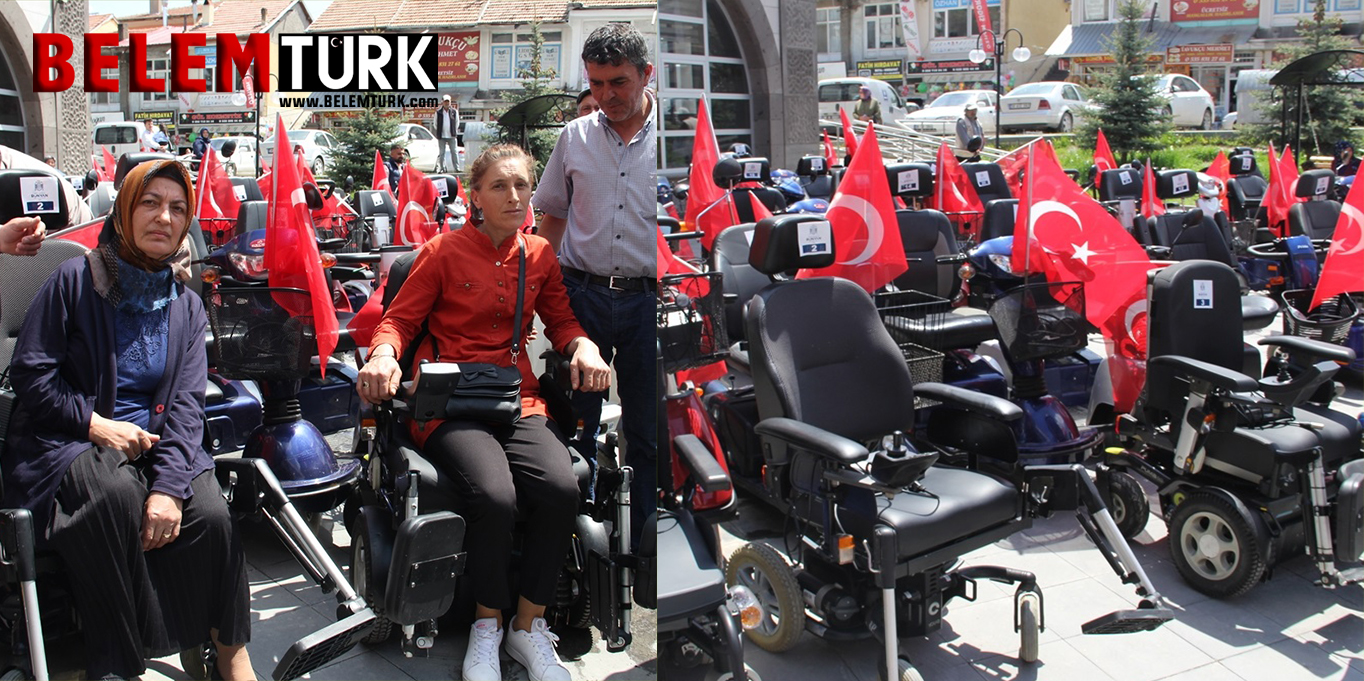Gurbetçilerden engellilere 50 akülü araç ve 70 tekerlekli sandalye desteği