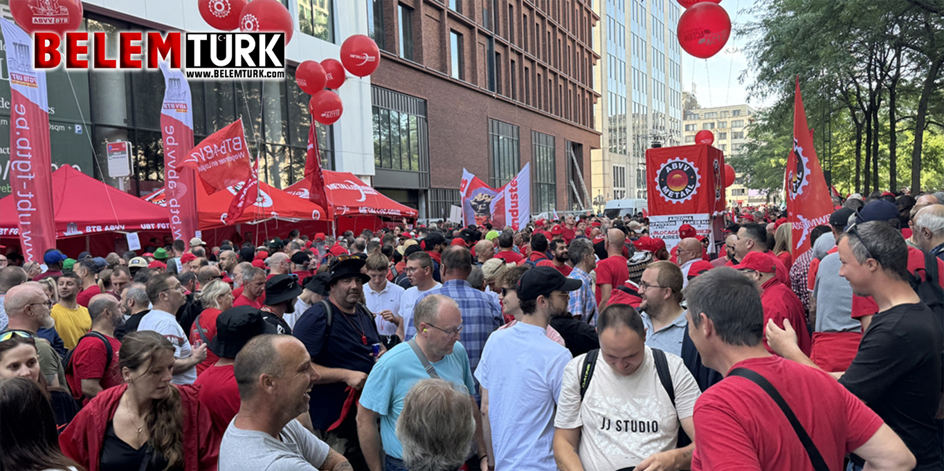 Belçika’da çalışanlar greve gitti