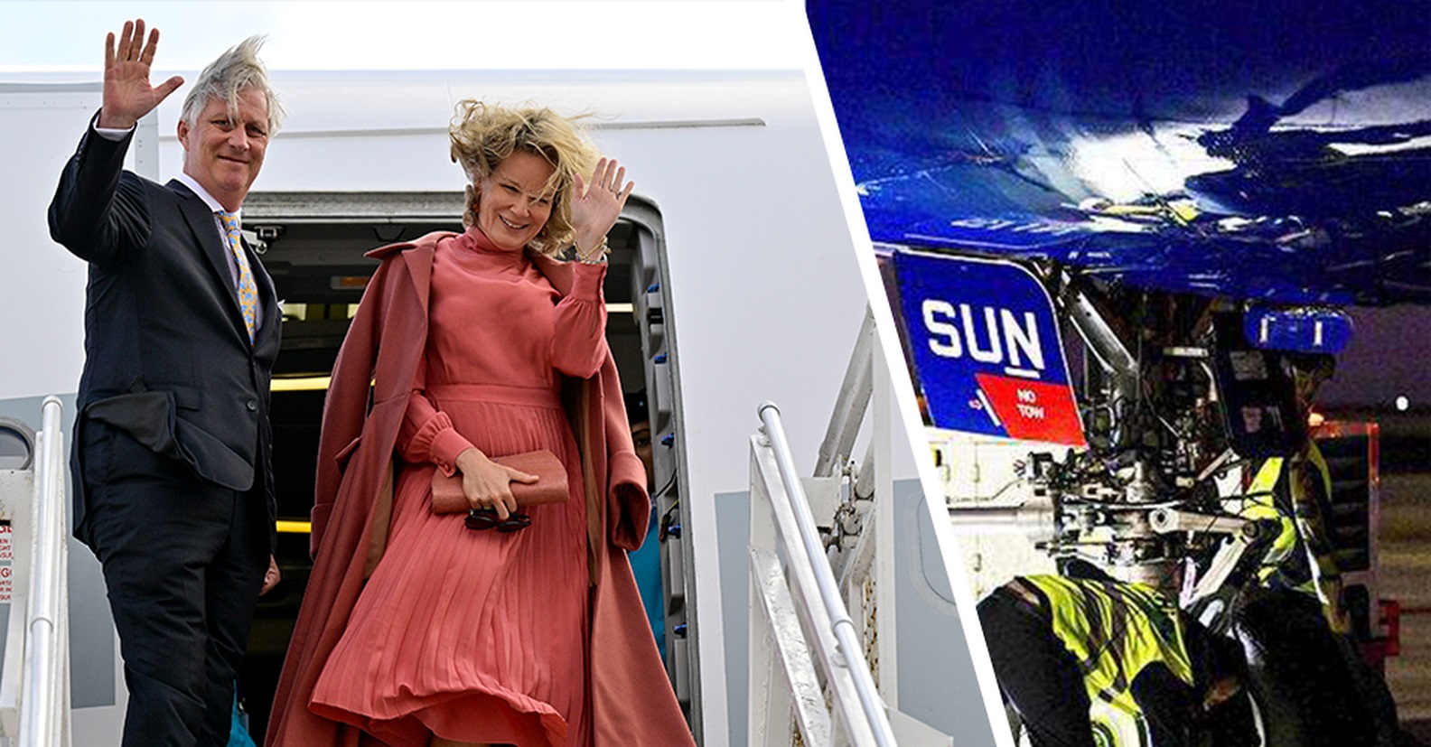 Belçika Kralı ve Kraliçesi uçak arızası nedeniyle mahsur kaldıkları Şili’den döndü