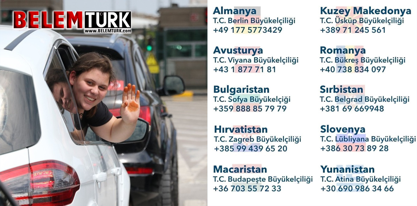 Türkiye’ye kara yolu ile yolculuğa çıkacak vatandaşlarımıza önemli bilgi