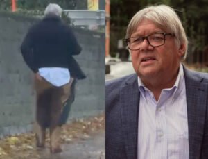 Belçika’da bir belediye başkanının sarhoş halde ve pantolonu ıslak şekilde sokakta görüntülenmesi büyük tepki topladı.