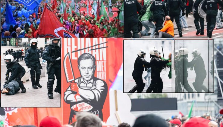 Belçika’da genel grev hayatı durma noktasına getirdi