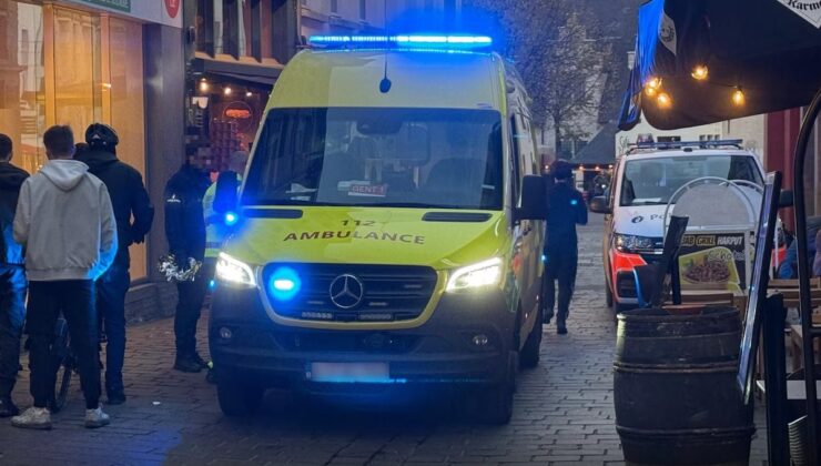 Belçika’nın Gent şehir merkezinde sarhoş ve baygın bir kadın endişeye yol açtı
