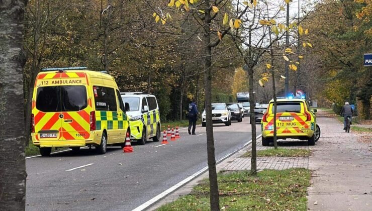 Belçika’da beton bloğun altında kalan adamı kurtarmak için ekipler seferber oldu