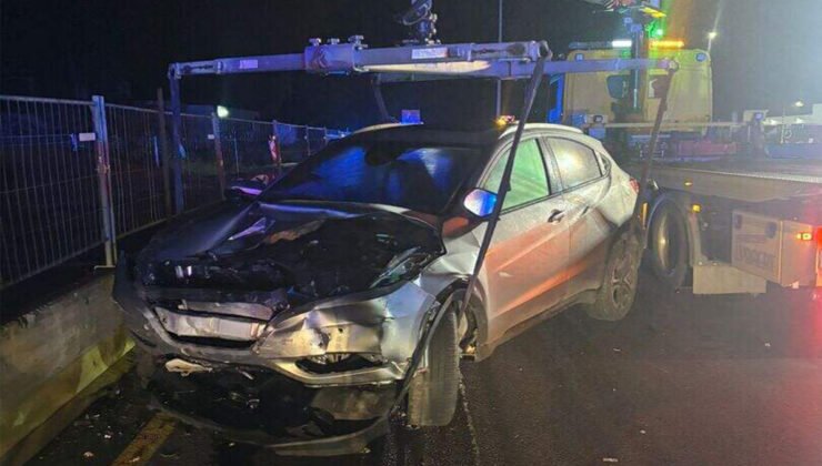 Belçika’nın Gent şehrinde ters yöne giren sürücü kazaya yol açtı