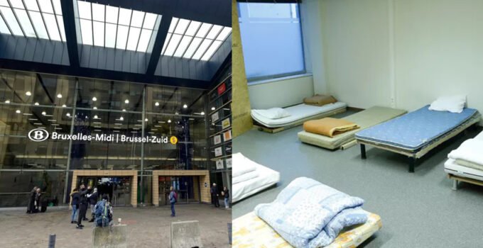 Belçika’da dondurucu soğuklar nedeniyle bazı tren istasyonları evsizler için açık kalacak