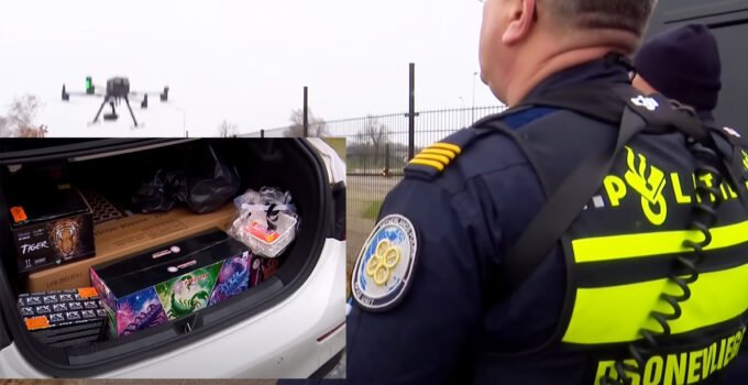 Hollanda polisi, yasa dışı havai fişeklerle mücadele etmek için Belçika sınırına drone konuşlandırdı