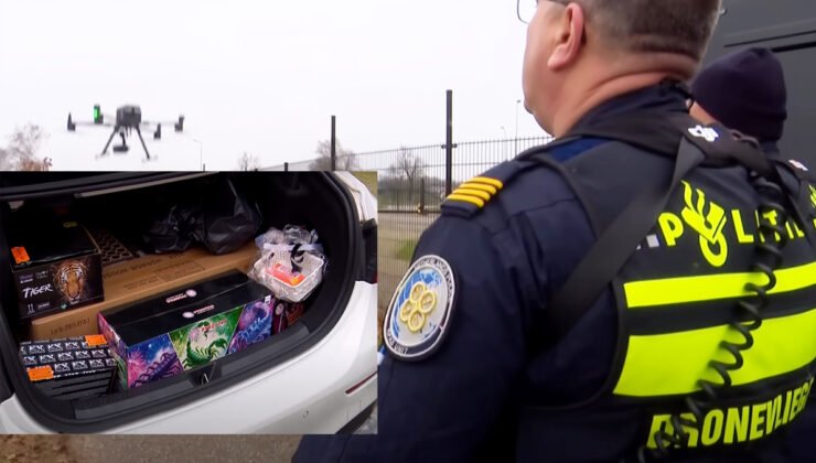 Hollanda polisi, yasa dışı havai fişeklerle mücadele etmek için Belçika sınırına drone konuşlandırdı