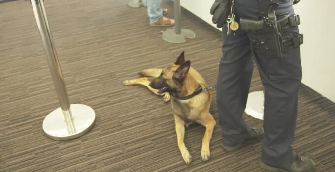 Brüksel Havalimanı’nda para arama köpeği Bella’nın ölümü hissediliyor