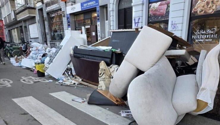 Brüksel’de üç ton yasa dışı çöp temizlendi, sorumlular tespit edildi