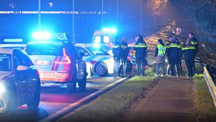 Hollanda’dan başlayan kovalamaca, Belçika’da kazayla sonuçlandı