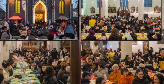 Belçika’nın Gent şehrinde bin kişilik iftar programı düzenlendi