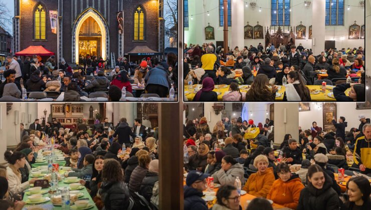 Belçika’nın Gent şehrinde bin kişilik iftar programı düzenlendi