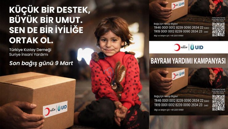 UID ve Kızılay Suriye’deki çocuklara bayram yardımı kampanyası başlattı.