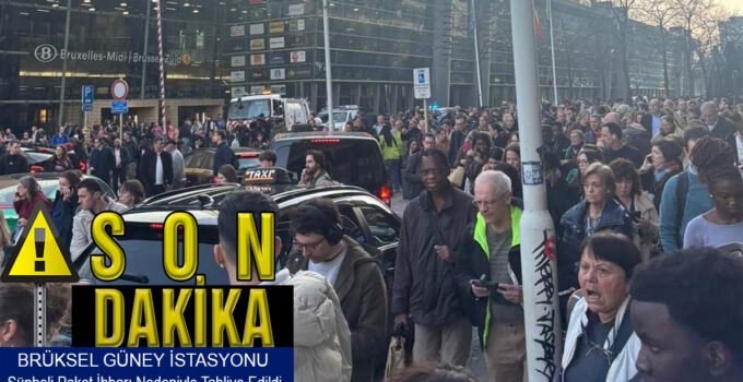 Brüksel Güney İstasyonu şüpheli paket ihbarı nedeniyle tahliye edildi